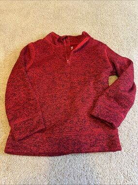 jumping beans Red Heather Quarter-Zip Sweater